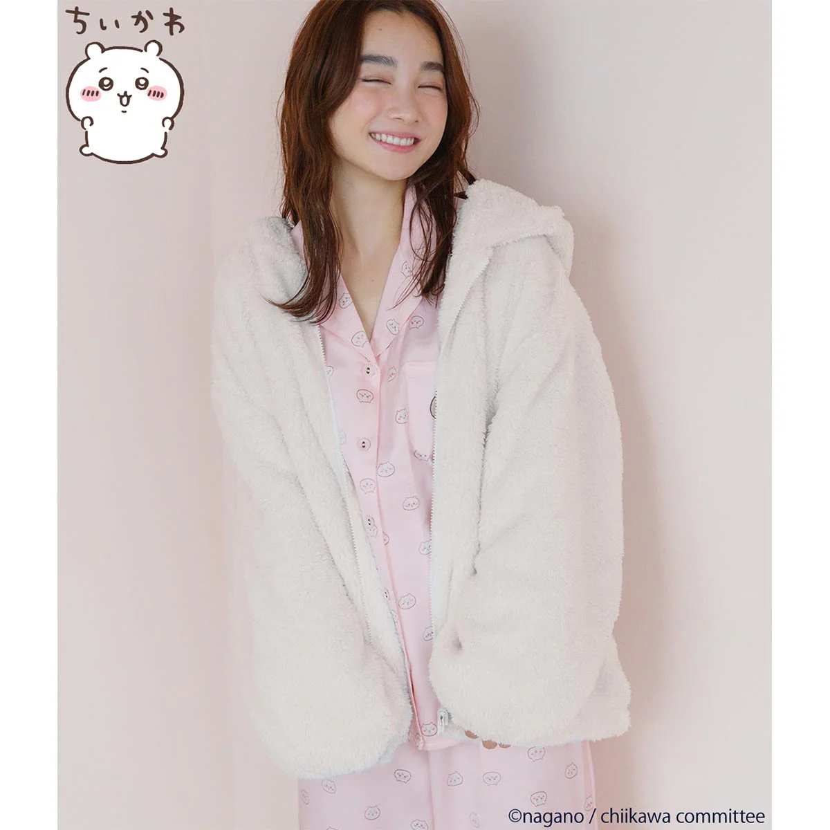 ちいかわ リバーシブルボアフーディ - Image 4