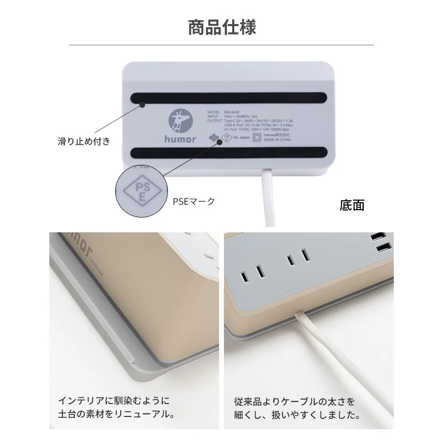 ちいかわ humor AC＆USB TAP - Image 9