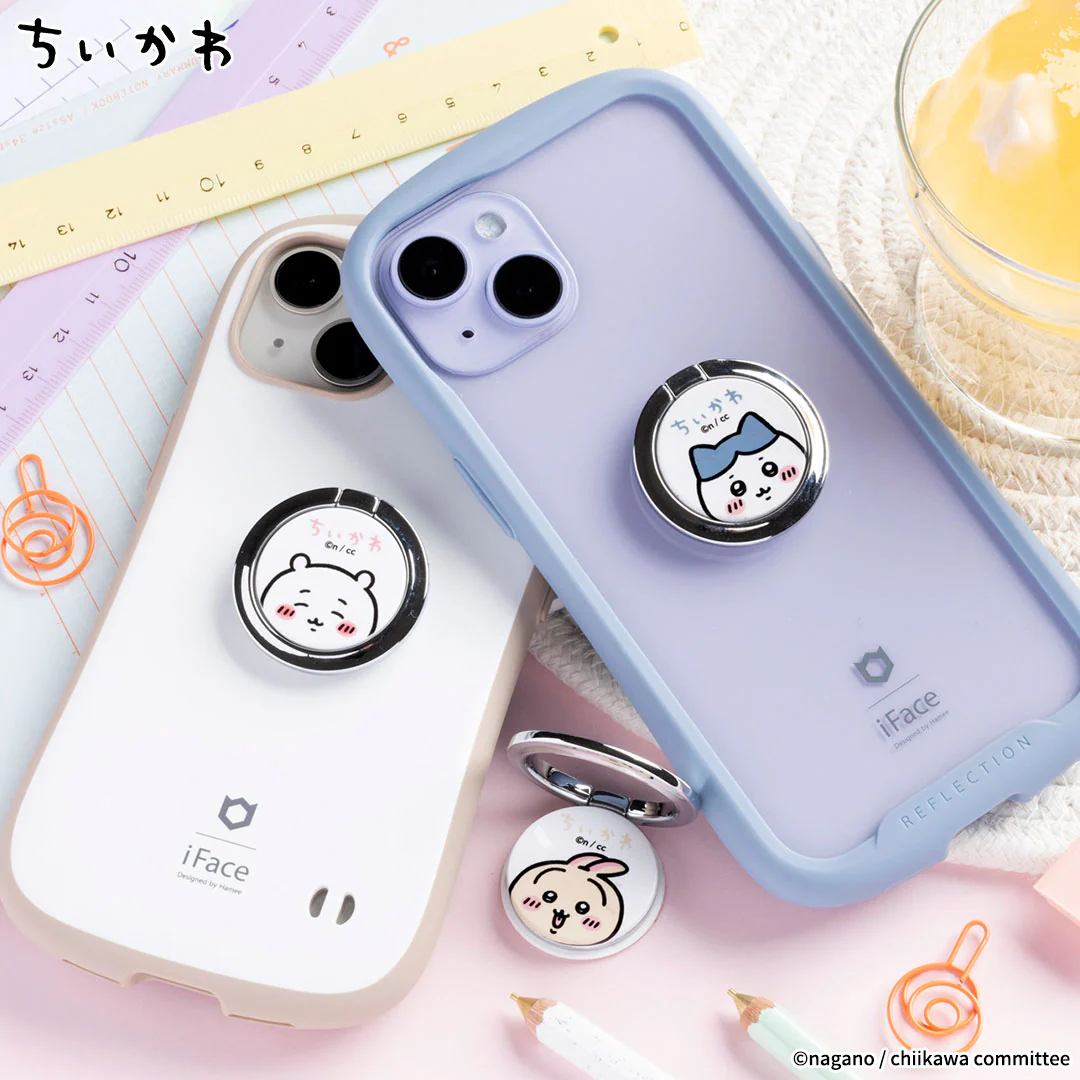 ちいかわ iFace Finger Ring Holder フラットタイプ（ちいかわ/アップ） - Image 2