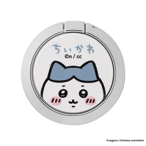 ちいかわ iFace Finger Ring Holder フラットタイプ(ハチワレ/アップ)