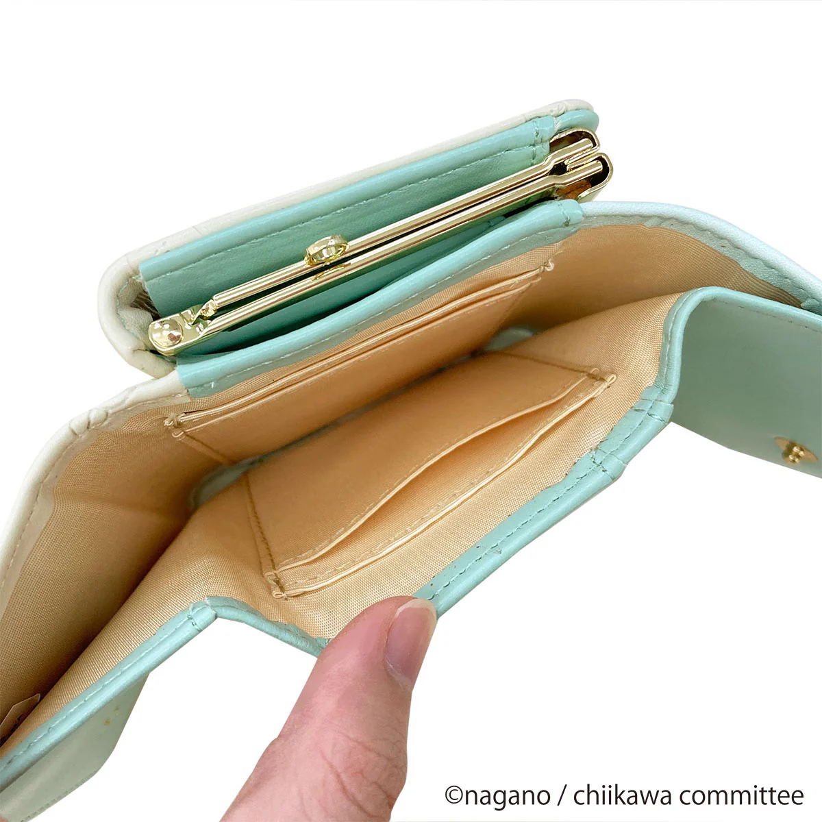 ちいかわ プリント口金財布（ミント） - Image 5