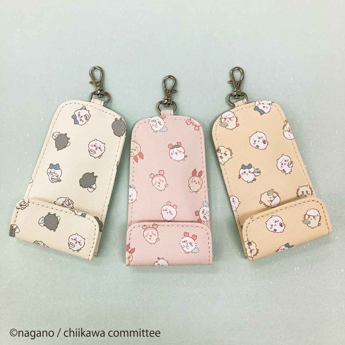 ちいかわ リール付きキーケース（クリーム） - Image 2
