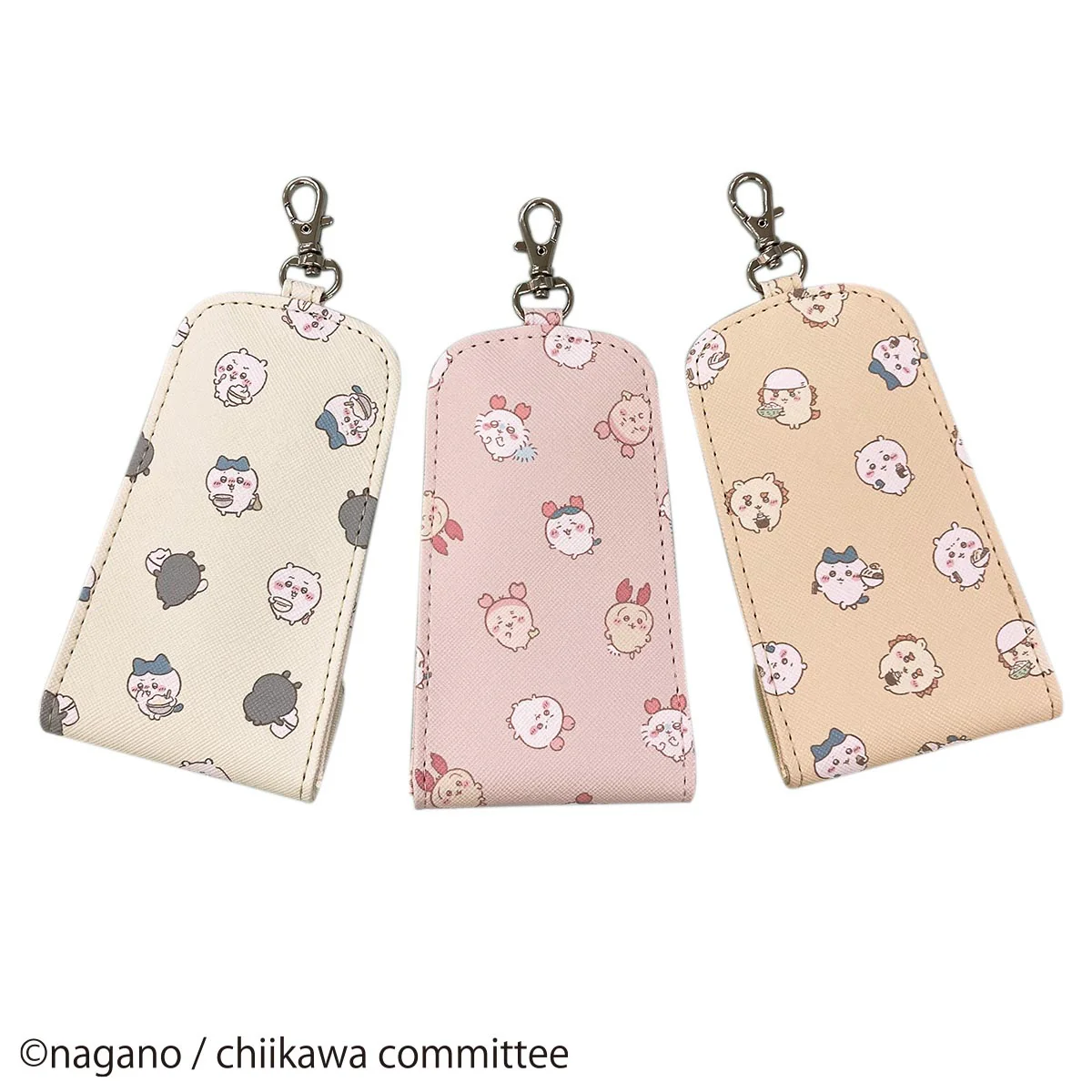 ちいかわ リール付きキーケース（クリーム） - Image 3