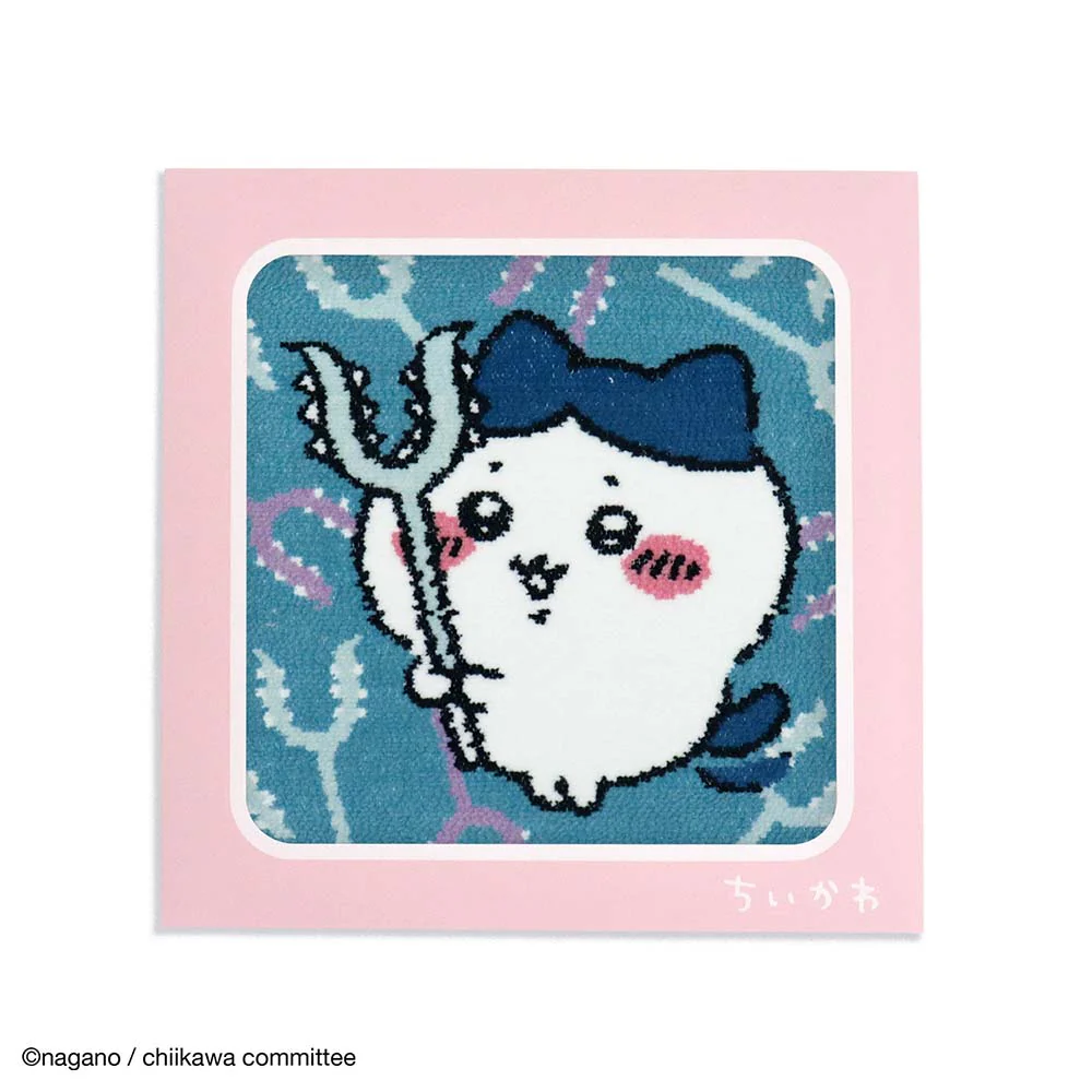 ちいかわ シェニール織タオルハンカチ（さすまた ブルー） - Image 3