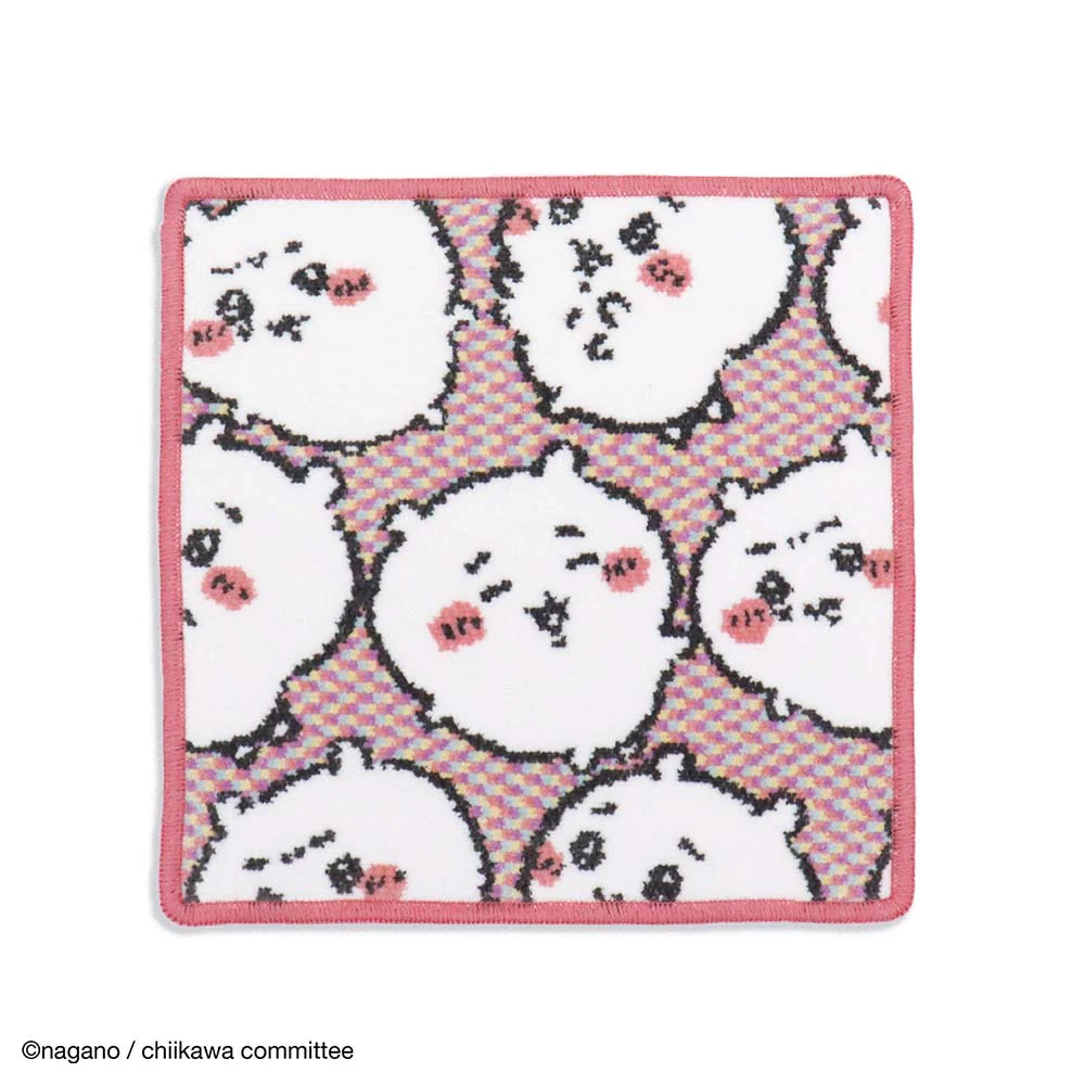 ちいかわ シェニール織タオルハンカチ（ちいかわいっぱい ピンク） - Image 2