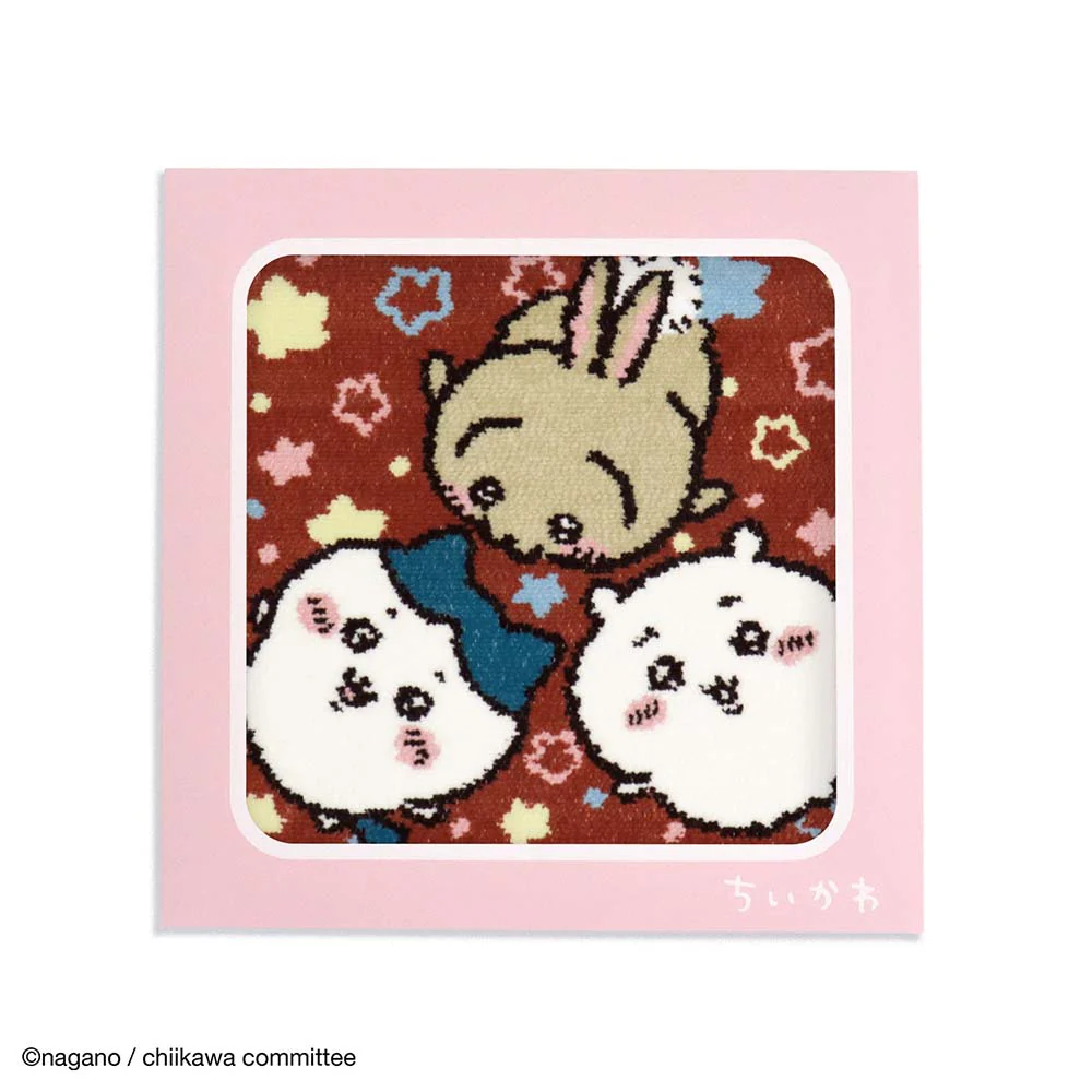 ちいかわ シェニール織タオルハンカチ(キラキラ ピンク) - Image 3