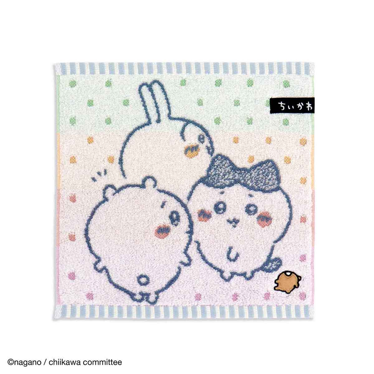 ちいかわ タオルハンカチ(ともだち ブルー)