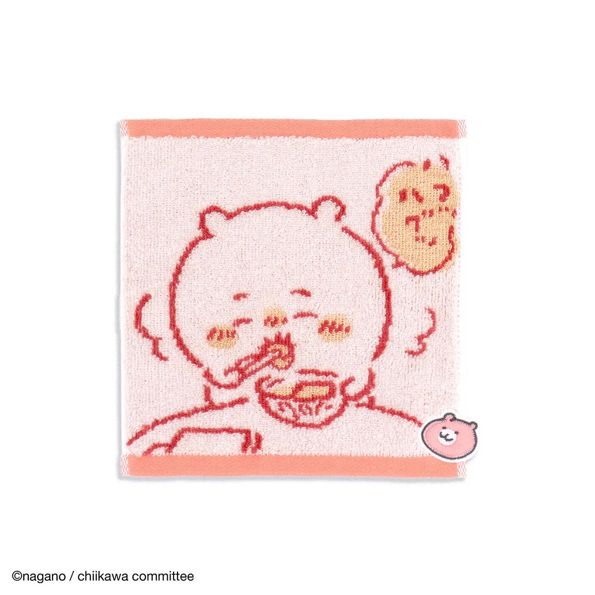ちいかわ タオルハンカチ(おうち ピンク)