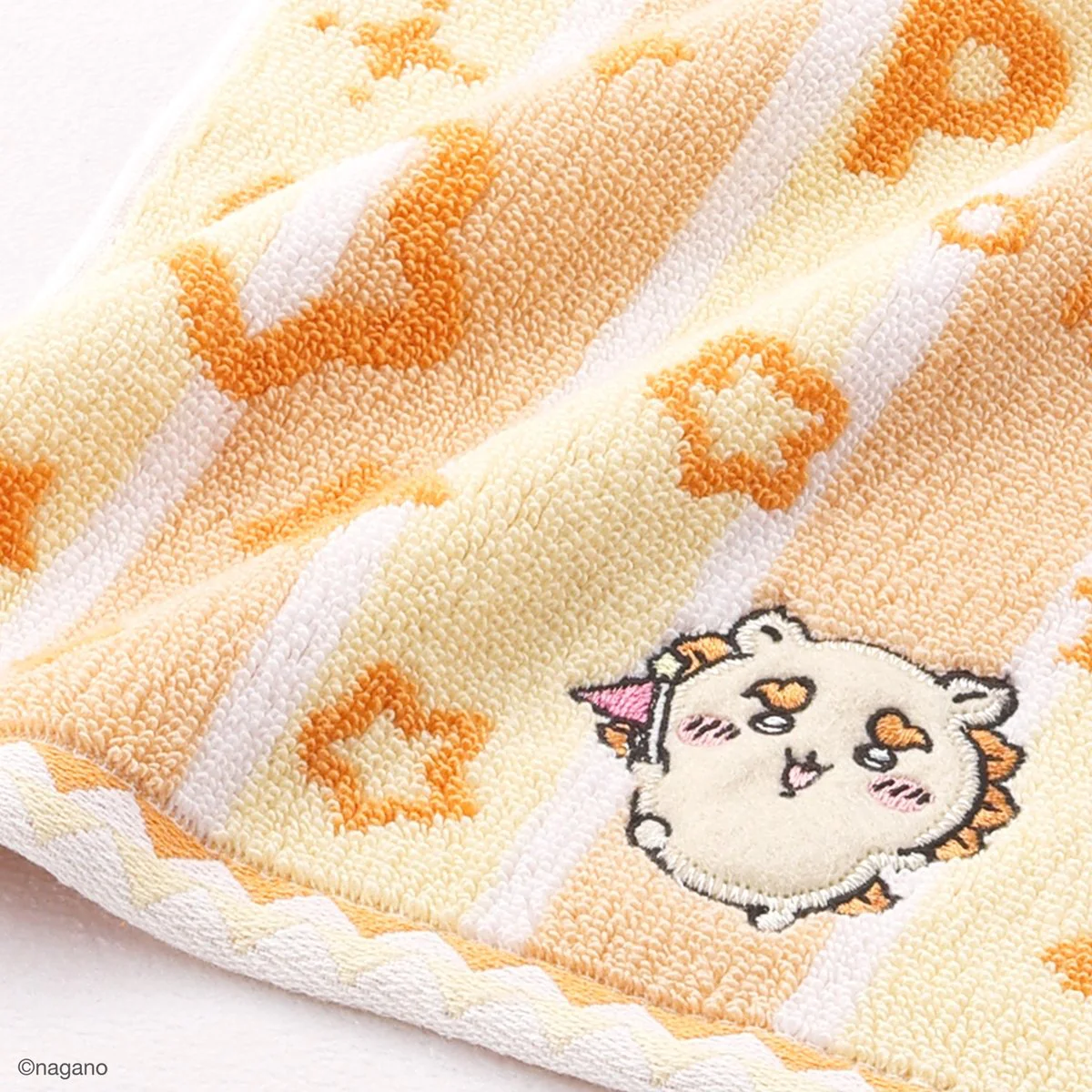 ちいかわ ちいかわパーク ストライプ ミニタオルハンカチ(オレンジ) - Image 2