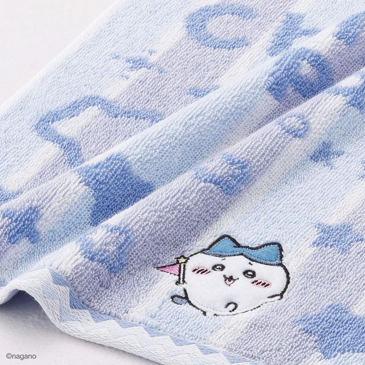 ちいかわ ちいかわパーク ストライプ フェイスタオル(ブルー) - Image 2