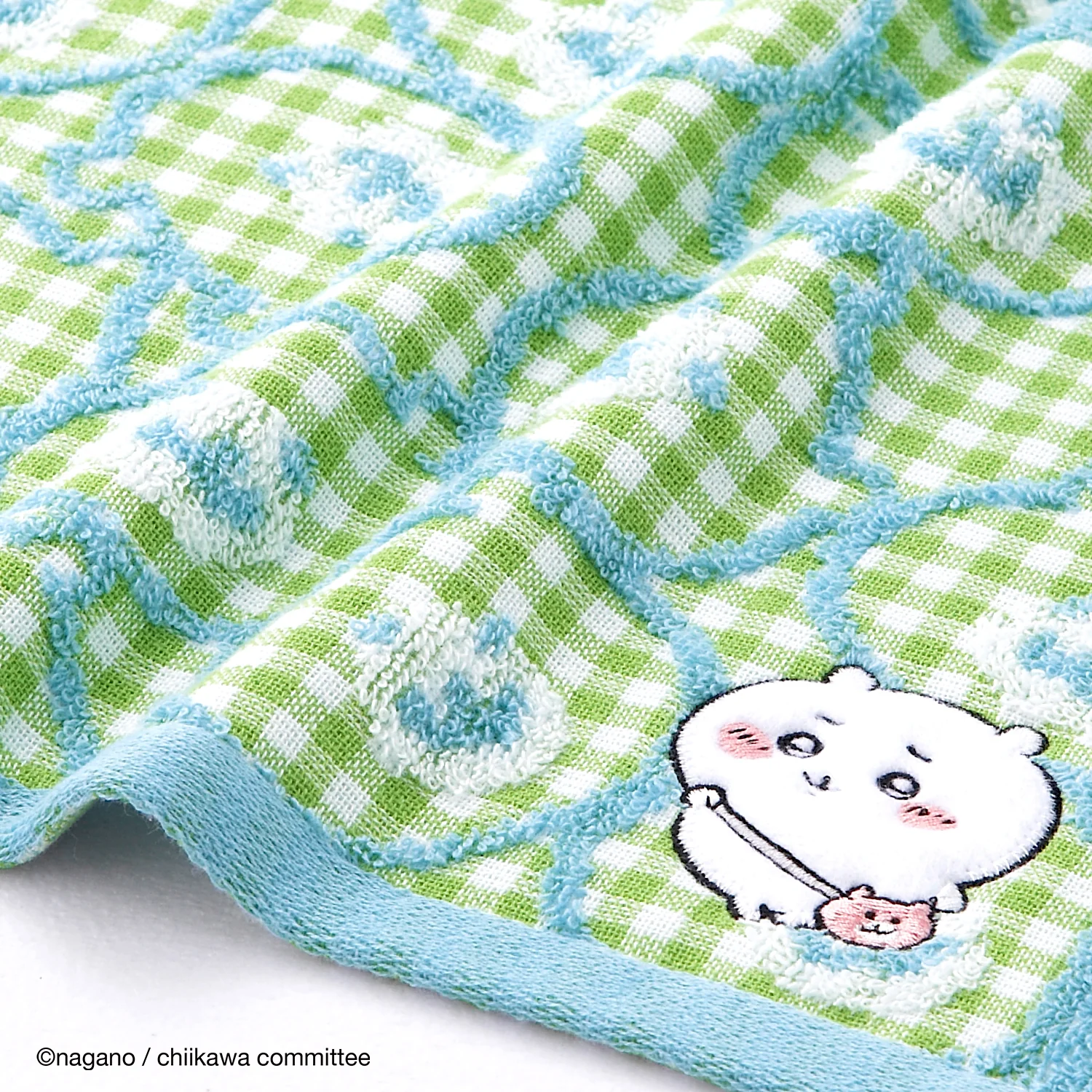 ちいかわ フェイスタオル(ポシェット グリーン) - Image 3