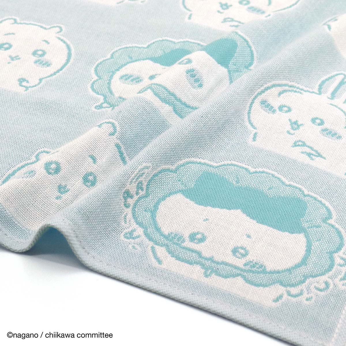 ちいかわ ウォッシュタオル（汁はねガード ブルー） - Image 3