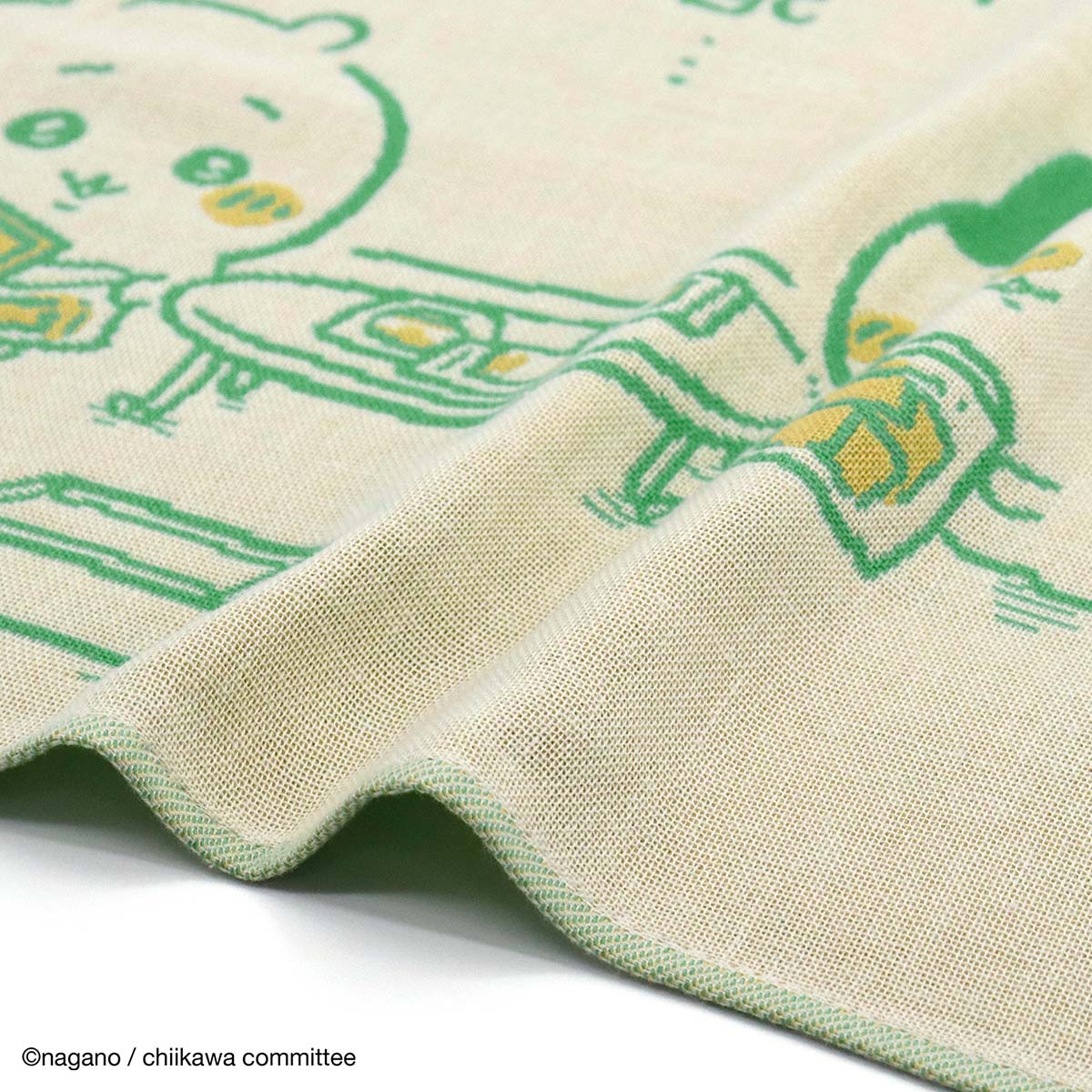 ちいかわ ウォッシュタオル（ほのぼの グリーン） - Image 3