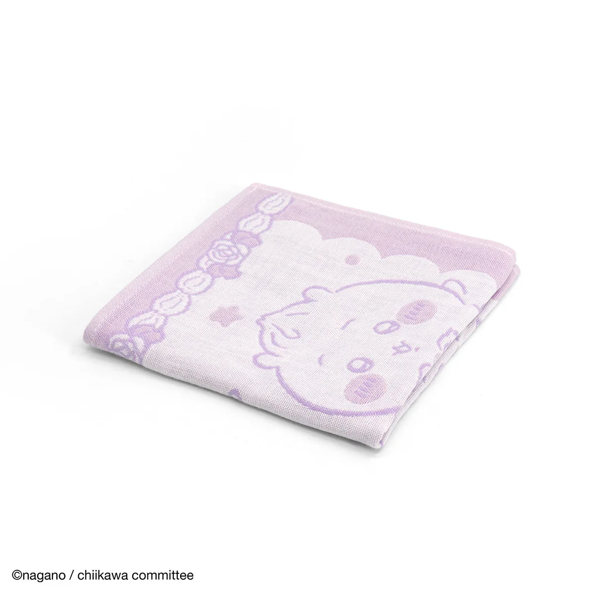 ちいかわ ウォッシュタオル（ほのぼの パープル） - Image 2