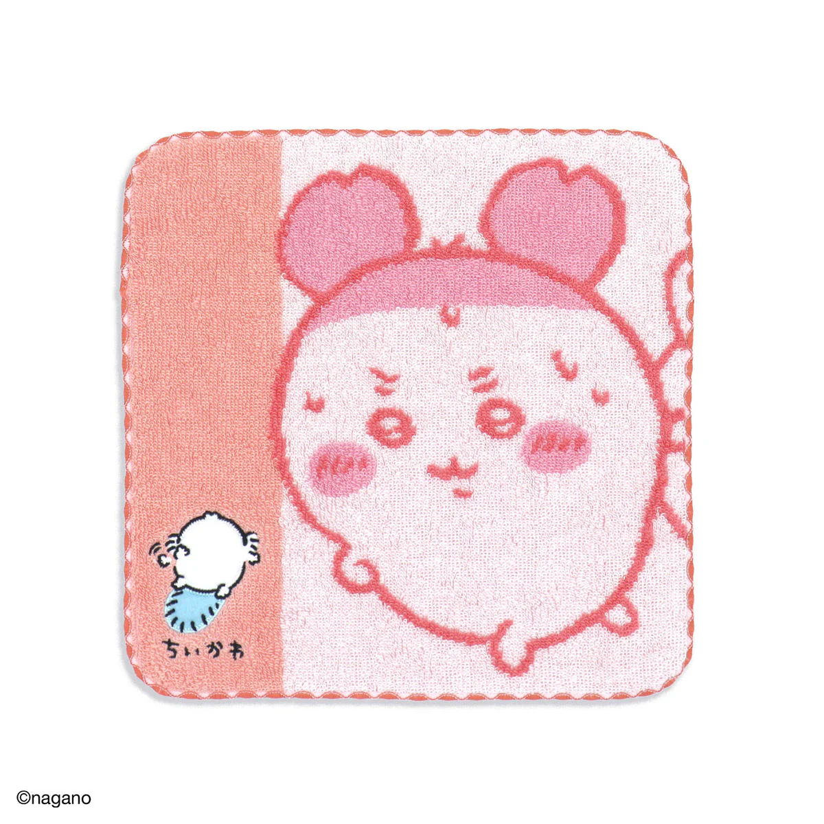 ちいかわ タオルハンカチ（運んでる・ピンク） - Image 5