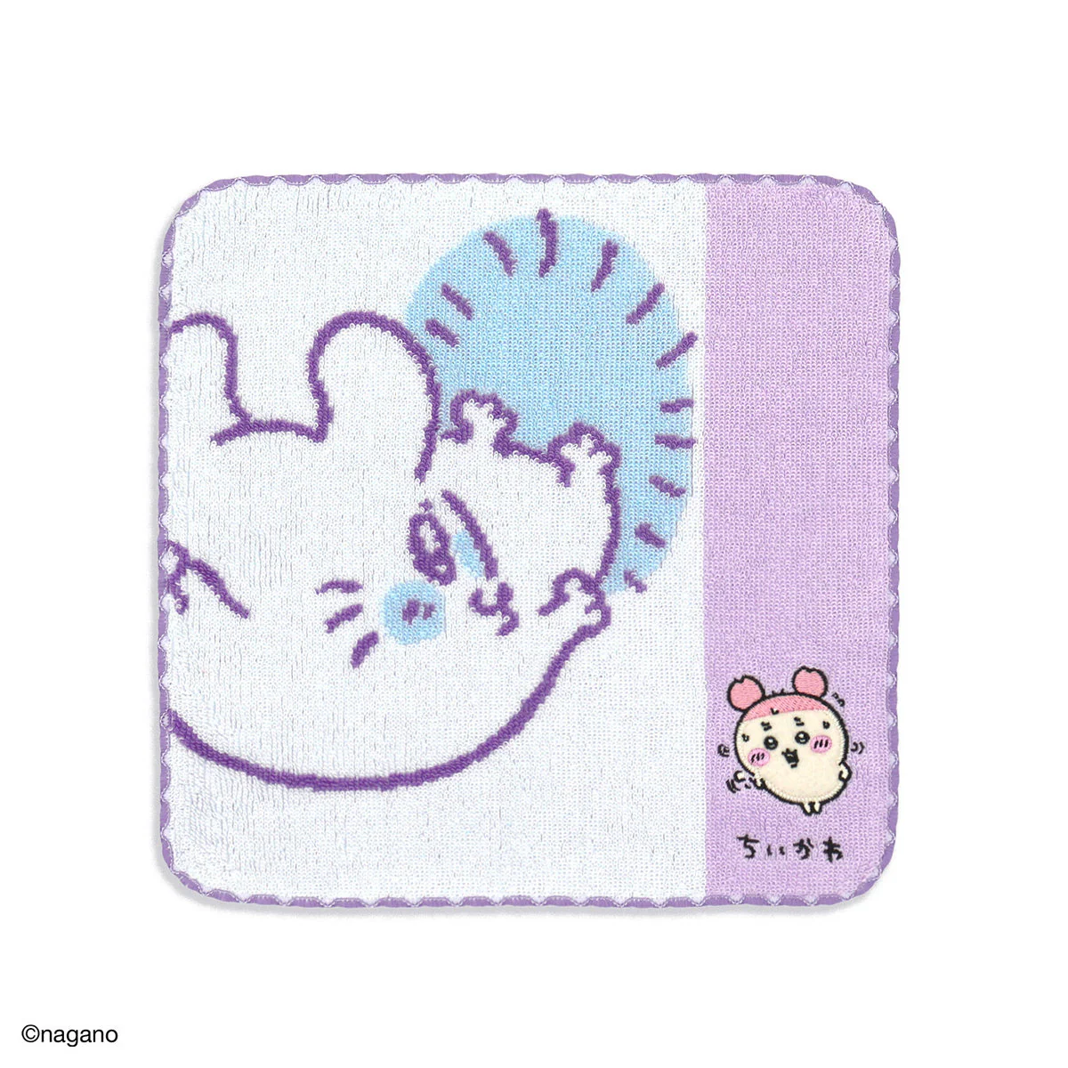 ちいかわ タオルハンカチ(運んでる・パープル) - Image 5
