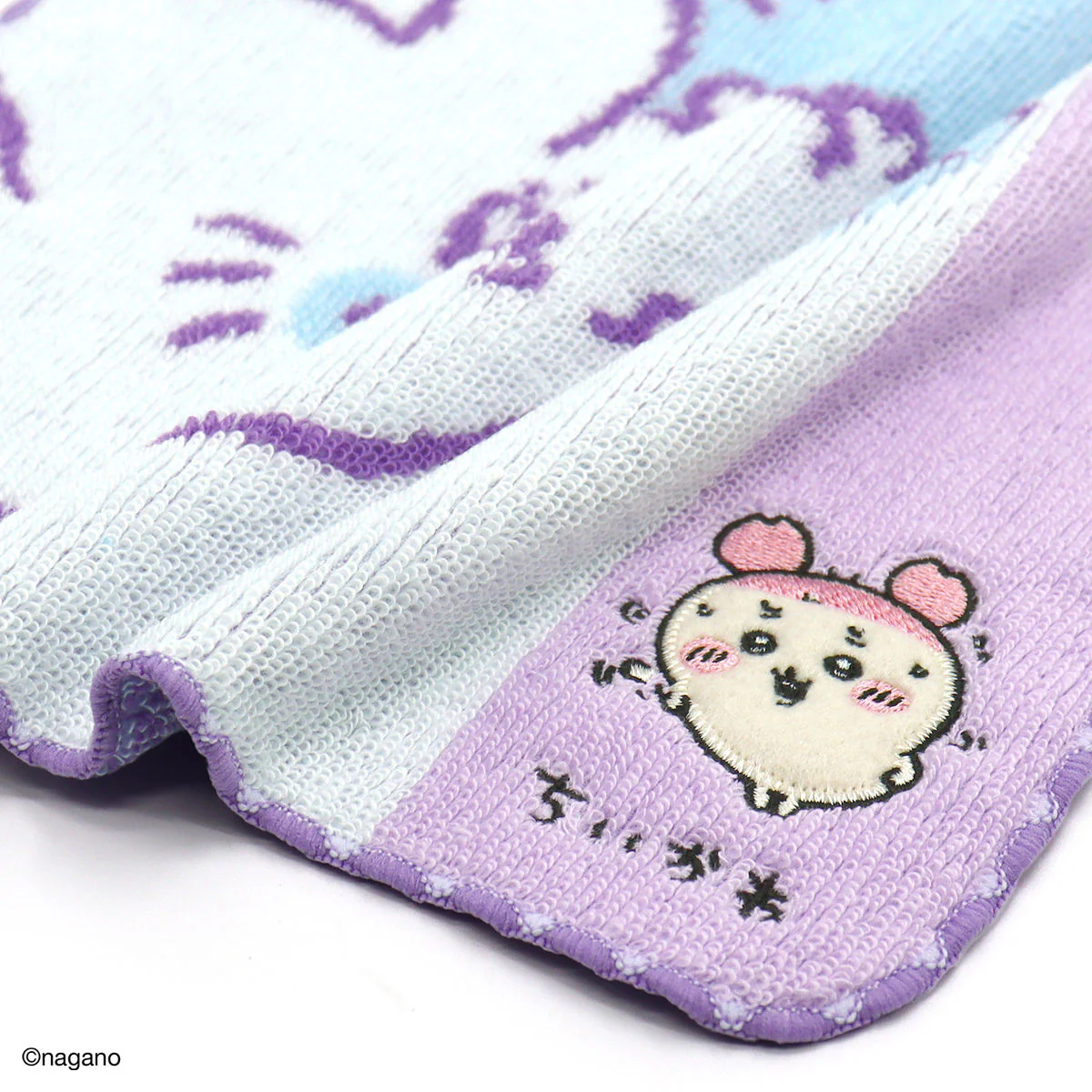 ちいかわ タオルハンカチ(運んでる・パープル) - Image 6