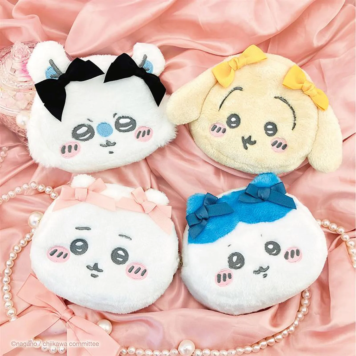 ちいかわ ダイカットフェイスポーチ（うさぎリボン） - Image 2