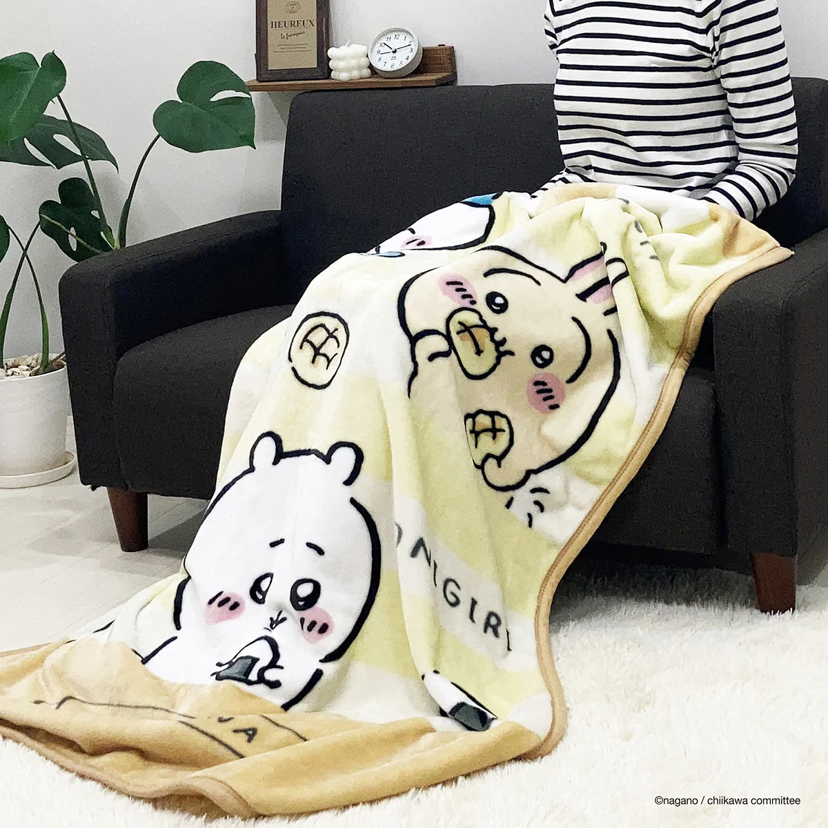 ちいかわ ジュニアサイズ毛布（おにぎりとパン） - Image 7