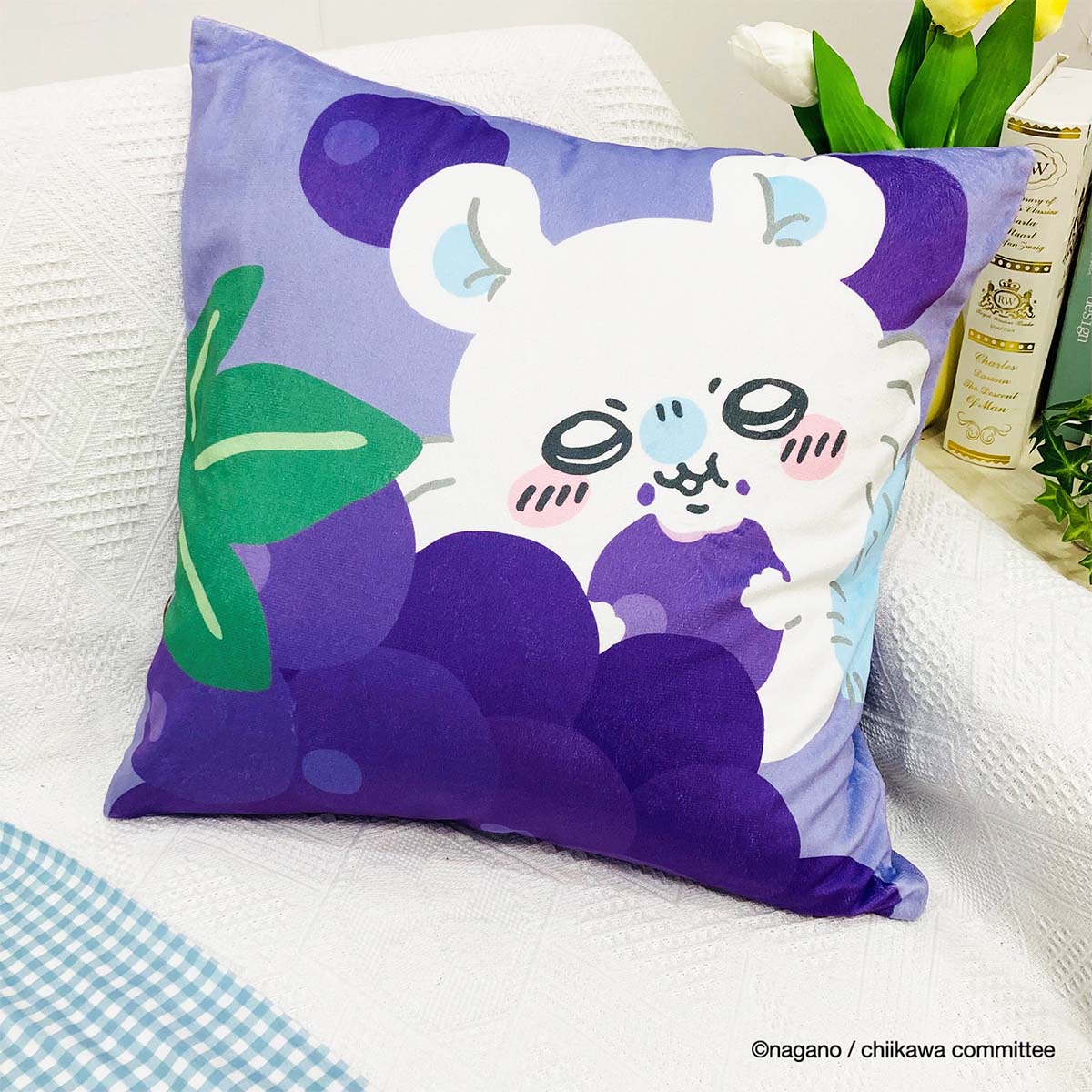 ちいかわ クッションカバー（モモンガ ぶどう） - Image 4