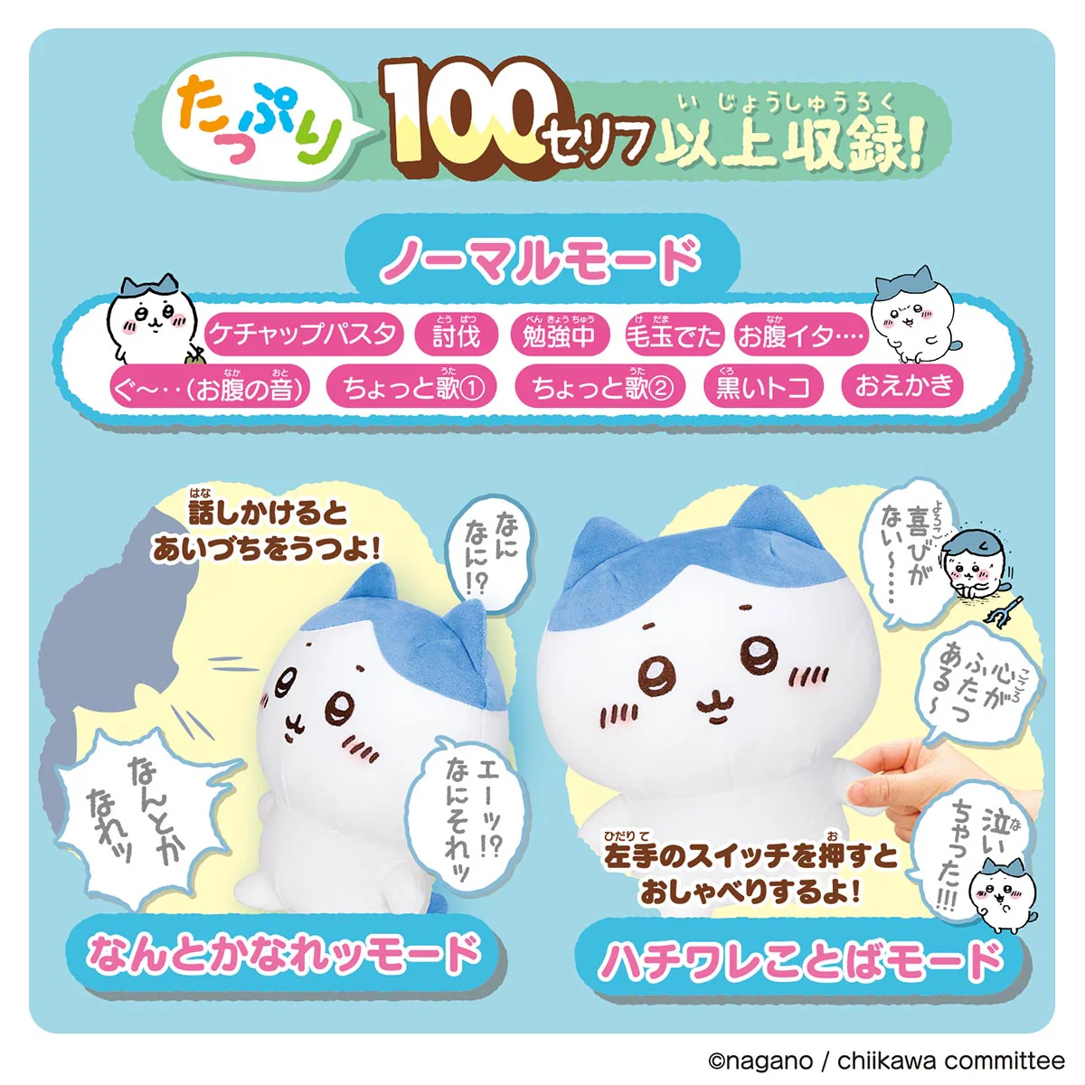 ちいかわ おへんじするよッ 超いっぱいッ おしゃべりハチワレ - Image 4