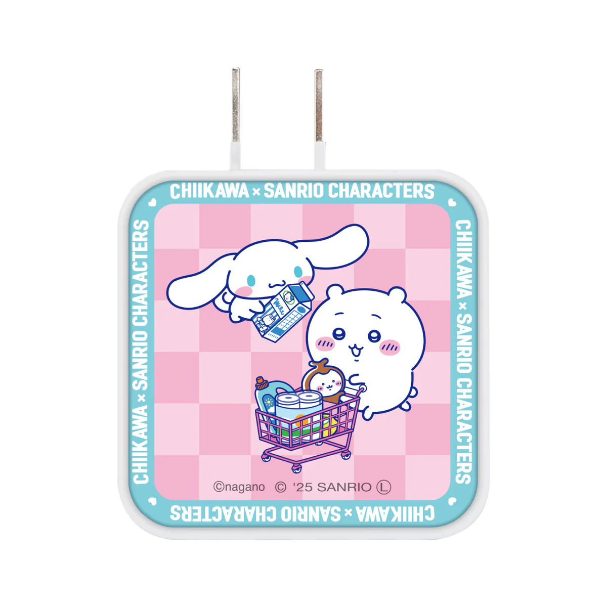 ちいかわ×サンリオキャラクターズ スーパーマーケットなUSB/USB Type-C ACアダプタ(ちいかわ&シナモロール) - Image 3
