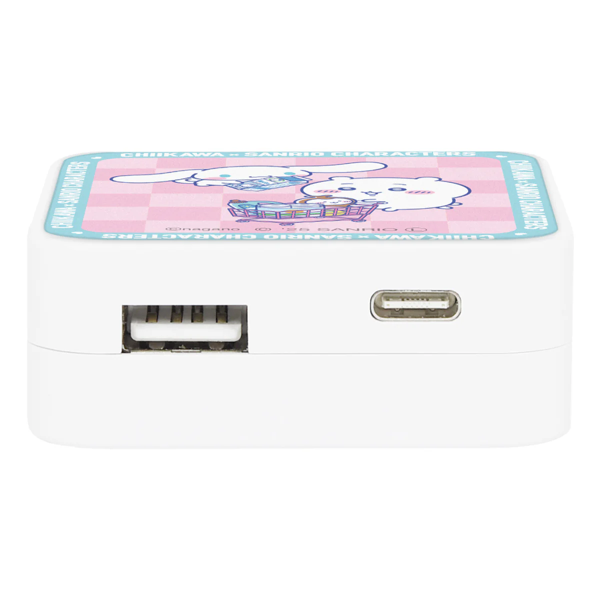 ちいかわ×サンリオキャラクターズ スーパーマーケットなUSB/USB Type-C ACアダプタ(ちいかわ&シナモロール) - Image 4