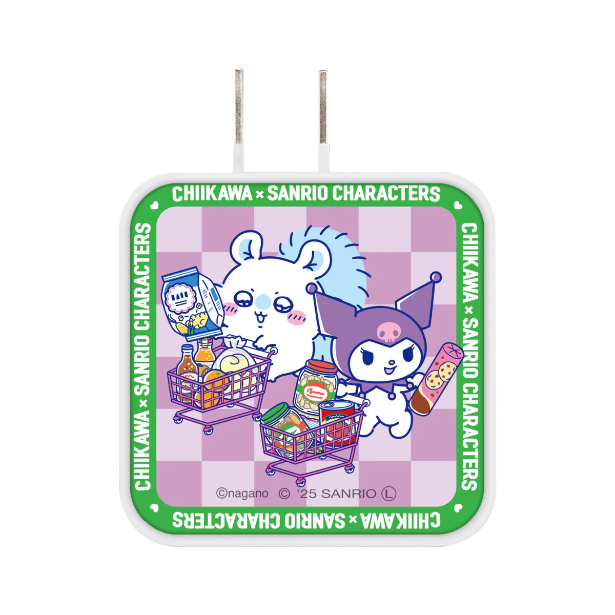 ちいかわ×サンリオキャラクターズ スーパーマーケットなUSB／USB Type-C ACアダプタ（モモンガ＆クロミ） - Image 3