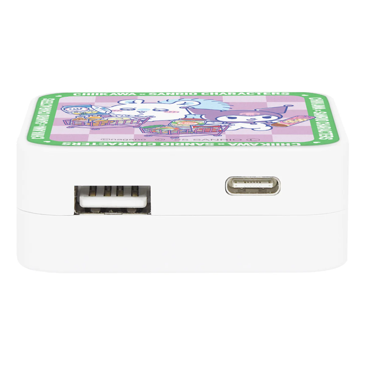 ちいかわ×サンリオキャラクターズ スーパーマーケットなUSB／USB Type-C ACアダプタ（モモンガ＆クロミ） - Image 4