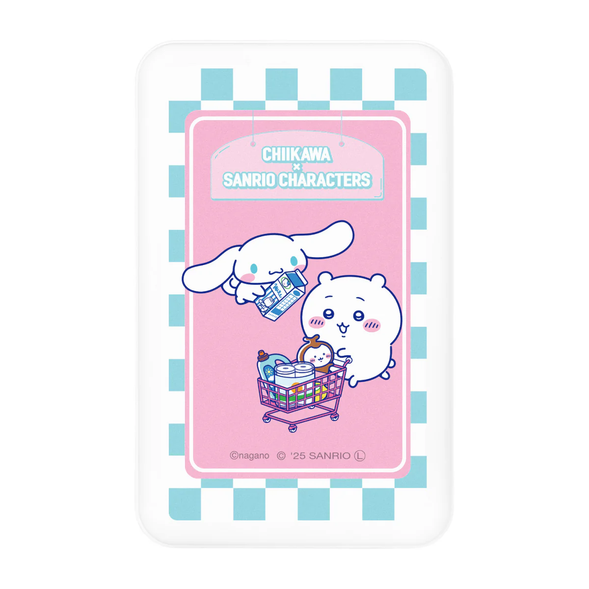 ちいかわ×サンリオキャラクターズ スーパーマーケットなMagSafe対応 ワイヤレスリチウム充電器 5000mAh（ちいかわ＆シナモロール） - Image 4