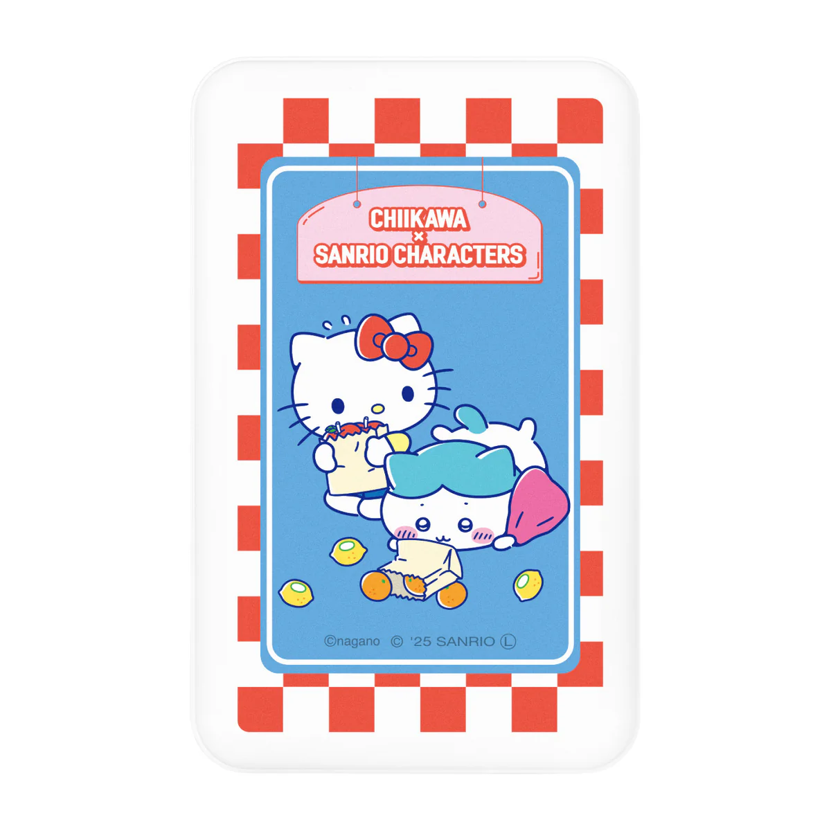 ちいかわ×サンリオキャラクターズ スーパーマーケットなMagSafe対応 ワイヤレスリチウム充電器 5000mAh（ハチワレ＆ハローキティ） - Image 4