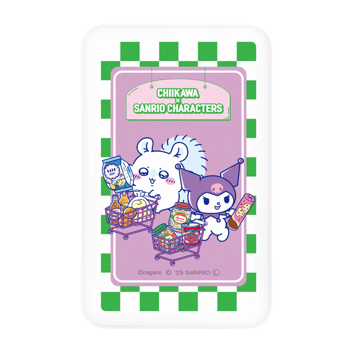 ちいかわ×サンリオキャラクターズ スーパーマーケットなMagSafe対応 ワイヤレスリチウム充電器 5000mAh（モモンガ＆クロミ） - Image 4