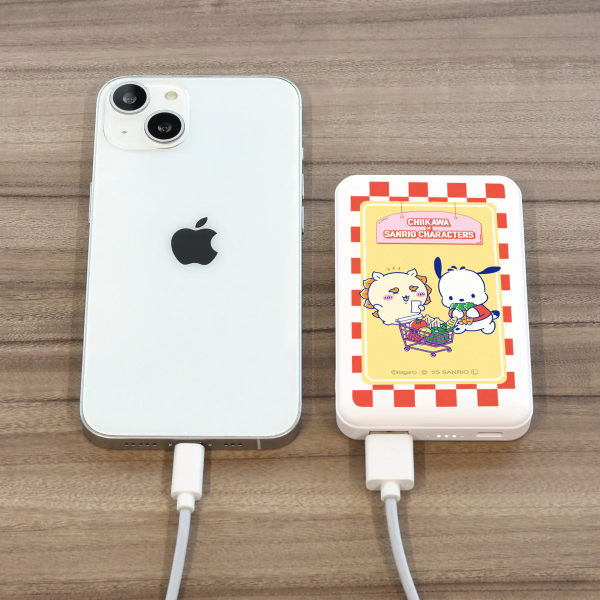 ちいかわ×サンリオキャラクターズ スーパーマーケットなMagSafe対応 ワイヤレスリチウム充電器 5000mAh（シーサー＆ポチャッコ） - Image 3