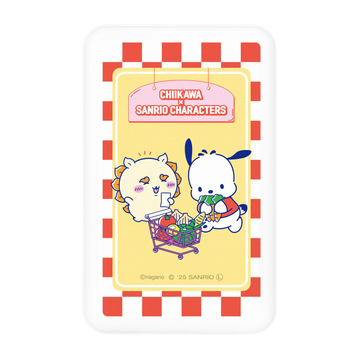 ちいかわ×サンリオキャラクターズ スーパーマーケットなMagSafe対応 ワイヤレスリチウム充電器 5000mAh（シーサー＆ポチャッコ） - Image 4