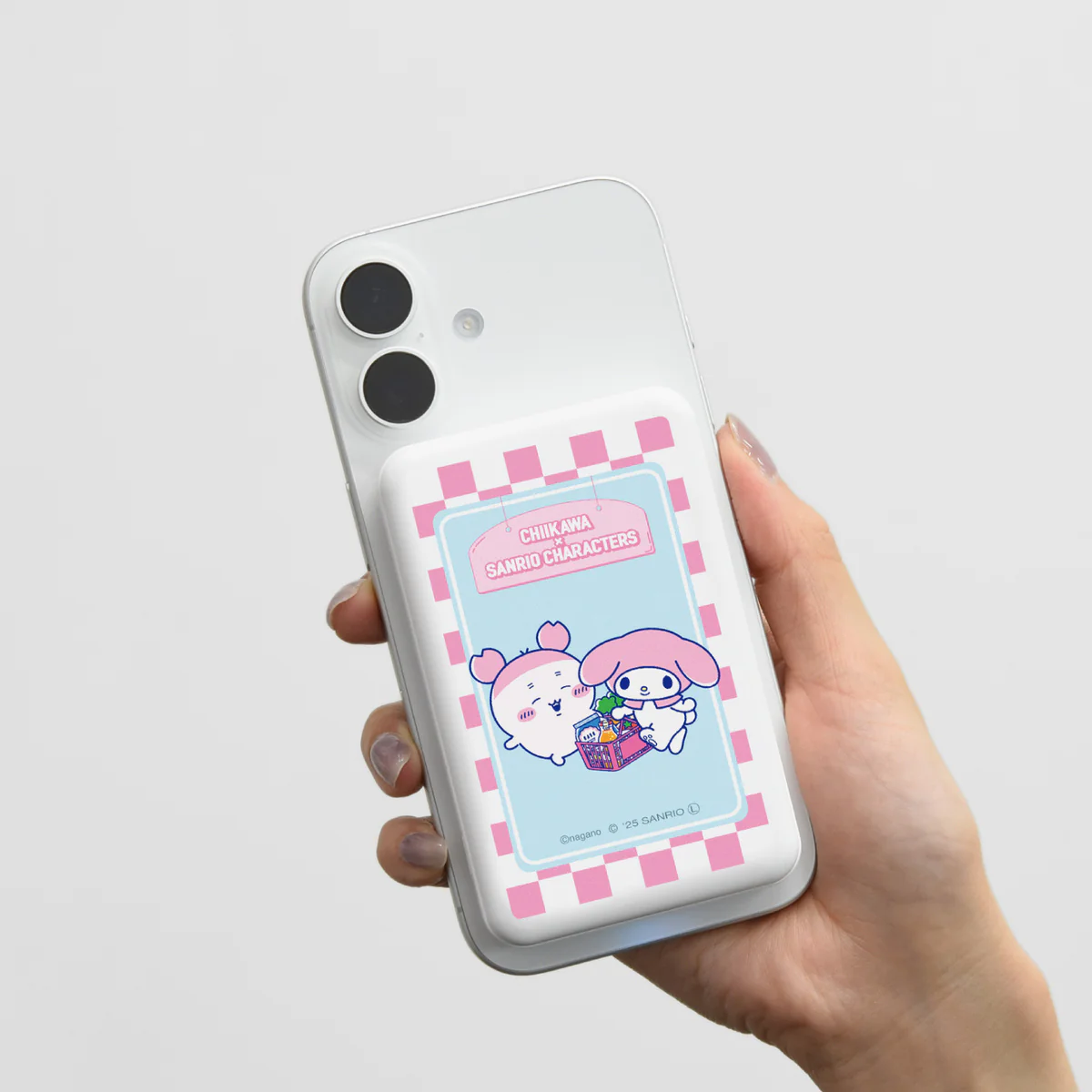 ちいかわ×サンリオキャラクターズ スーパーマーケットなMagSafe対応 ワイヤレスリチウム充電器 5000mAh（古本屋＆マイメロディ） - Image 2