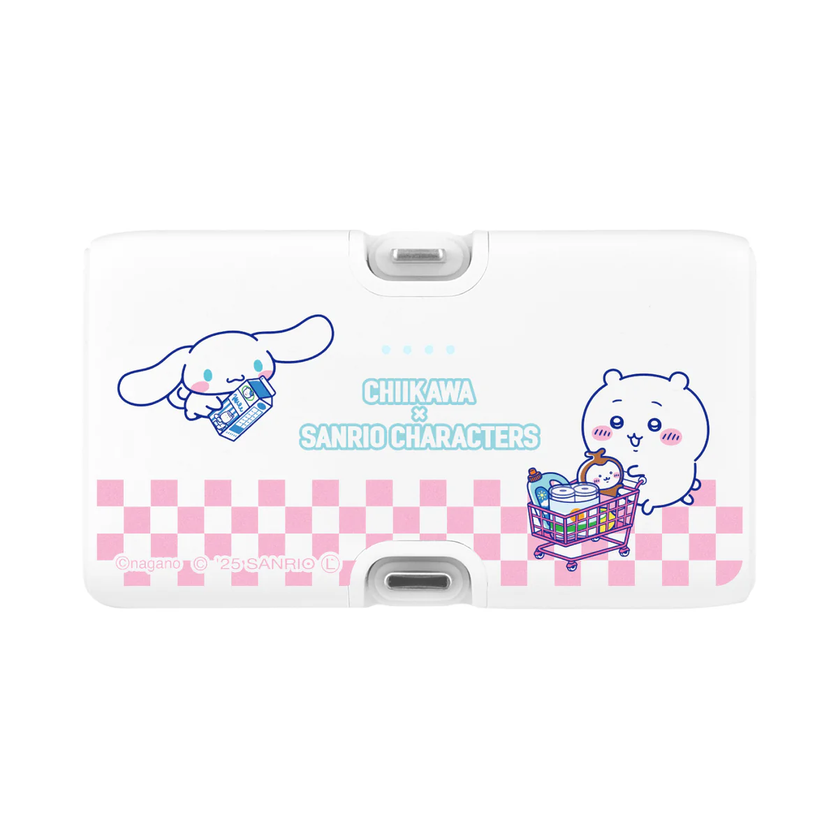 ちいかわ×サンリオキャラクターズ スーパーマーケットなLightning/Type-Cコネクタ付き リチウムイオン充電器 4000mAh(ちいかわ&シナモロール) - Image 4