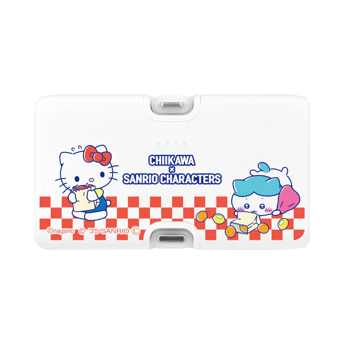 ちいかわ×サンリオキャラクターズ スーパーマーケットなLightning／Type-Cコネクタ付き リチウムイオン充電器 4000mAh（ハチワレ＆ハローキティ） - Image 4