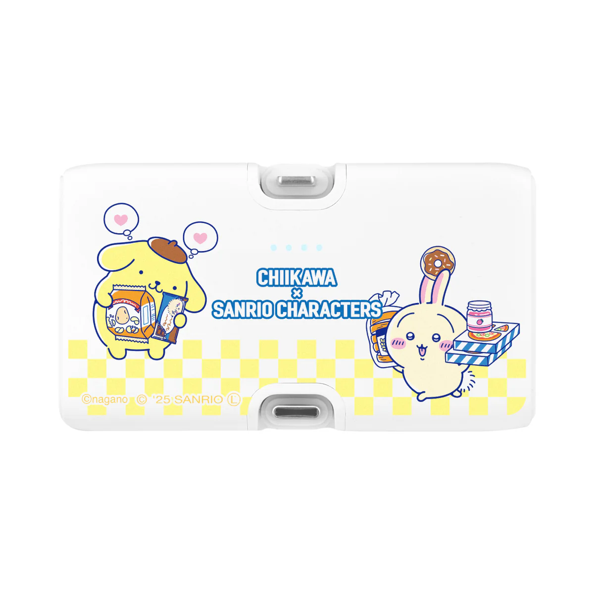 ちいかわ×サンリオキャラクターズ スーパーマーケットなLightning／Type-Cコネクタ付き リチウムイオン充電器 4000mAh（うさぎ＆ポムポムプリン） - Image 4