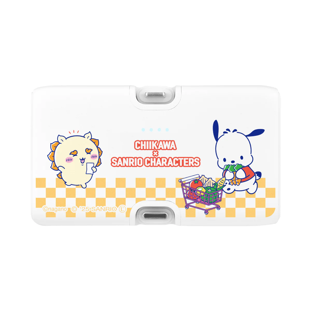 ちいかわ×サンリオキャラクターズ スーパーマーケットなLightning／Type-Cコネクタ付き リチウムイオン充電器 4000mAh（シーサー＆ポチャッコ） - Image 4
