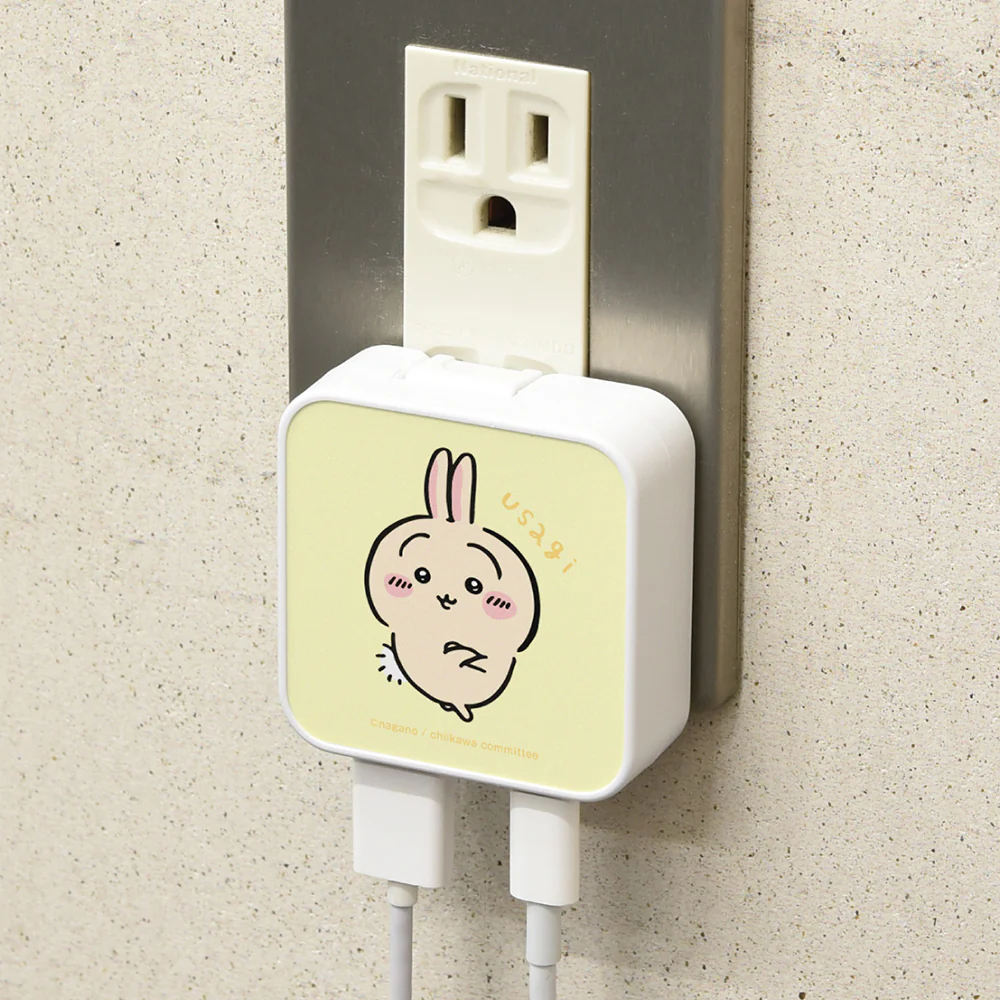 ちいかわ USB/USB Type-C ACアダプタ(うさぎ) - Image 5