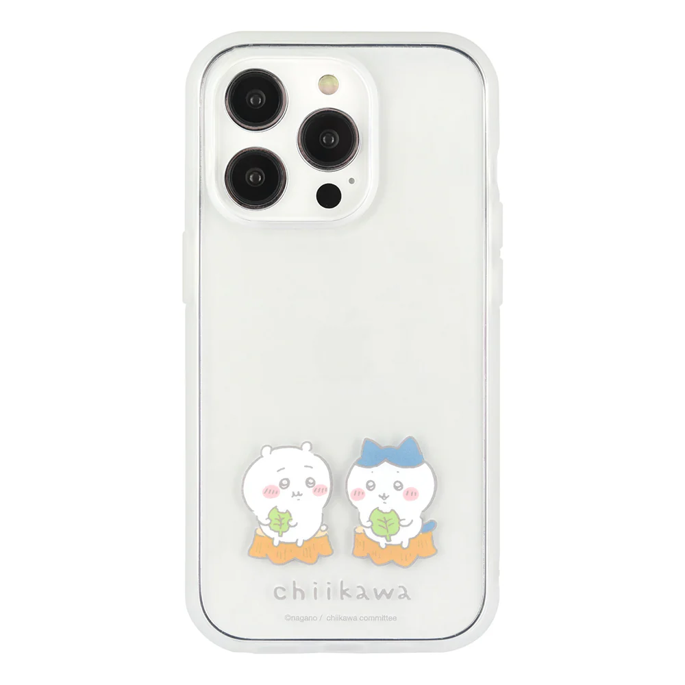 ちいかわ IIIIfit Clear iPhone 14Pro/13Pro対応ケース(はっぱ)