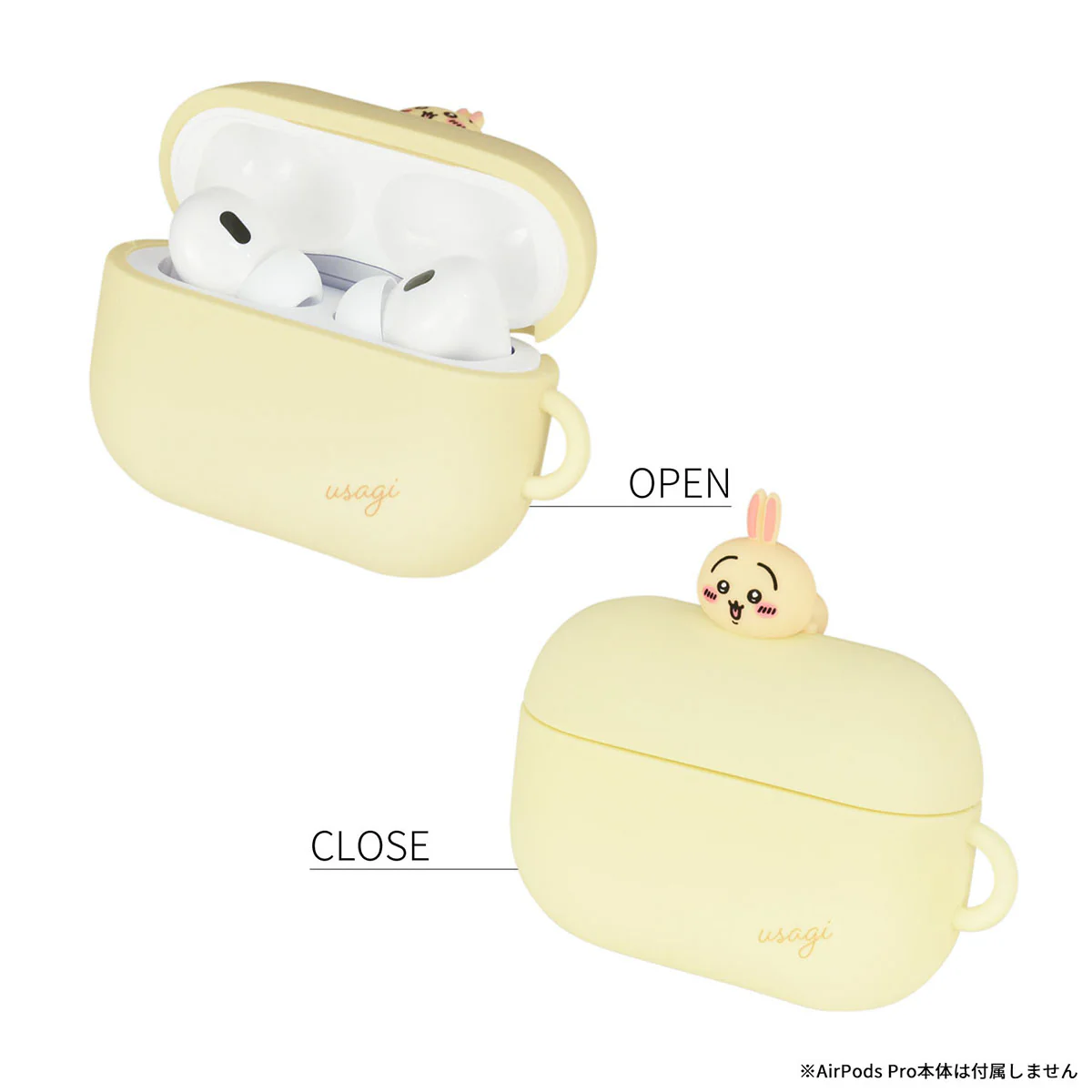 ちいかわ AirPods Pro（第2世代）/AirPods Pro対応 シリコンケース（うさぎイエロー） - Image 3