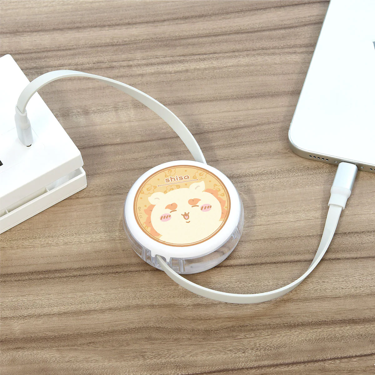 ちいかわ PD60W対応 USB2.0リール式Type-Cケーブル（シーサー） - Image 3