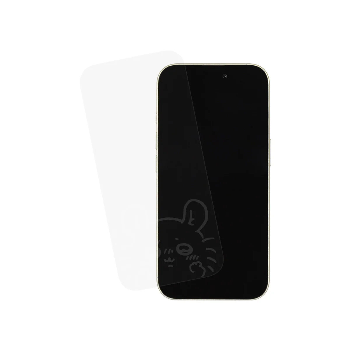 ちいかわ iPhone 16Pro対応 ガラススクリーンプロテクター（モモンガ） - Image 3