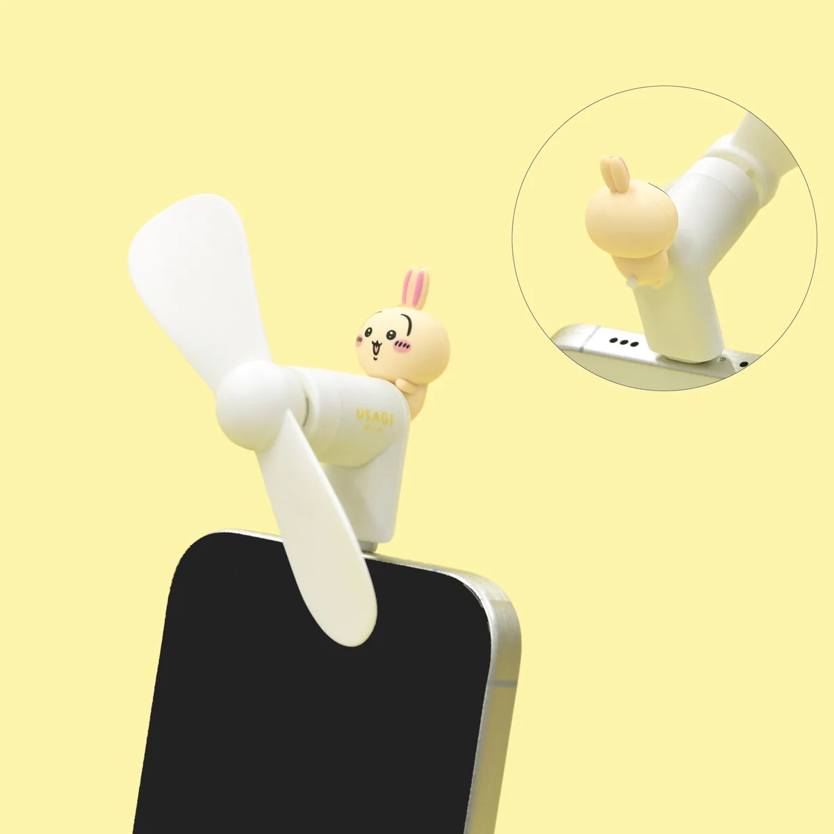 ちいかわ コネクタ付きミニクールファン Lightning（うさぎ） - Image 3