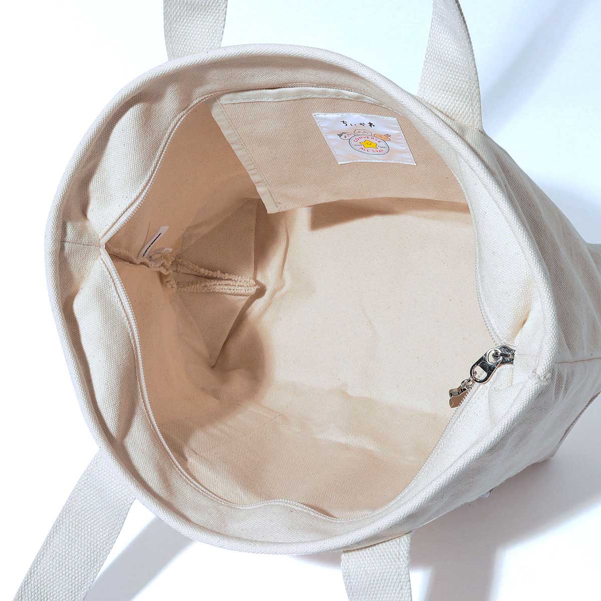 ちいかわ×コンバース キャンバストートバッグM(ブルーグレー) - Image 4