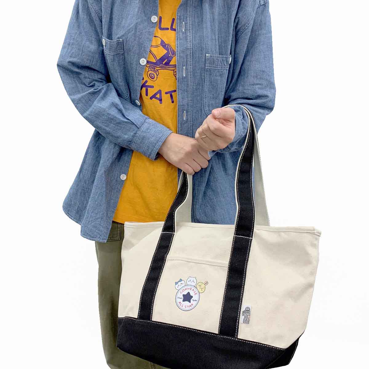 ちいかわ×コンバース キャンバストートバッグM(ベージュ) - Image 8