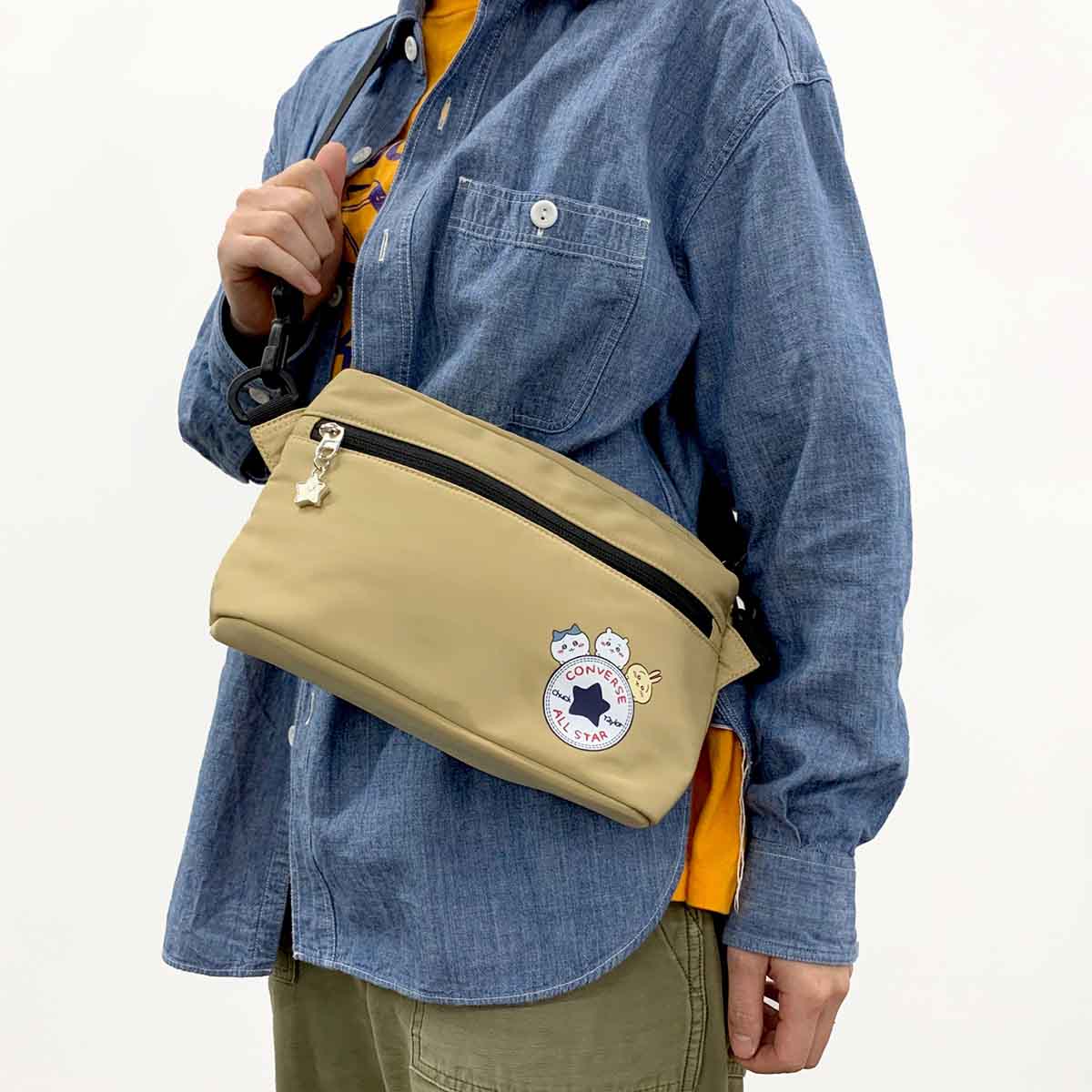 ちいかわ×コンバース ショルダーバッグ（ベージュ） - Image 8