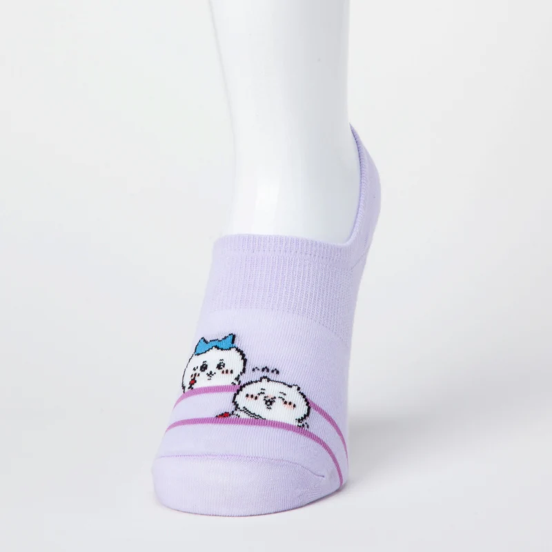 ちいかわ ココピタ スニーカー丈（2人ライン柄） - Image 3