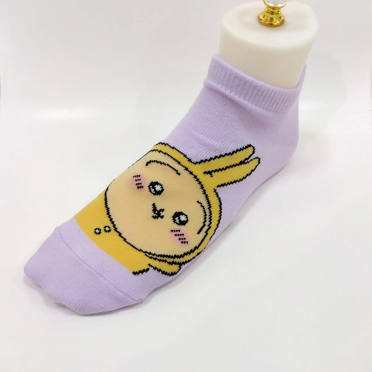 ちいかわ スニーカー丈ソックス（うさぎループパジャマ） レディース用 - Image 4